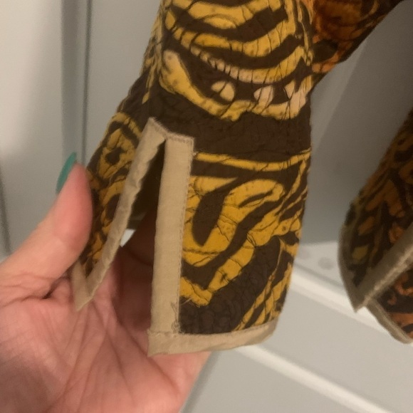 Laura Ashley Silk cotton quilted fall jacket blazer coat,magnetic front closure - Picture 4 of 5